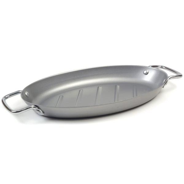 Non-Stick Oval Grill Pan by Bull Grills